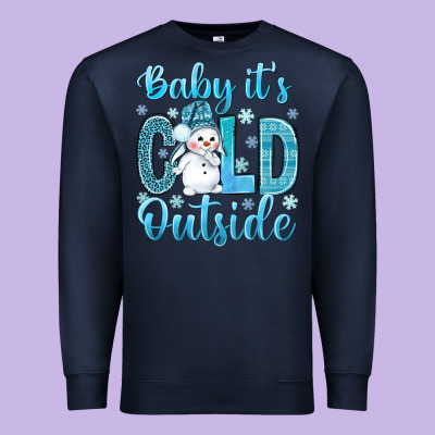 Baby It's Cold Outside Bbs Premium Sweatshirt Designed By Bundleandbundleshop