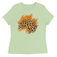 Matcha leopard glitter patch Ladies Tee - AdoDesignShop