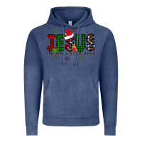 Vintage Denim jesus the season for the season Vintage Hoodie - CowhideDigitalArt