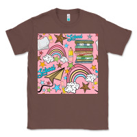 Chestnut school with rainbow seamless pattern Classic Tee - BundleAndBundleShop