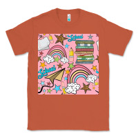 Copper school with rainbow seamless pattern Classic Tee - BundleAndBundleShop