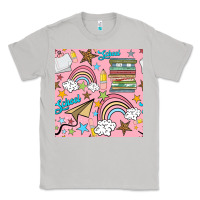 Moon Dust school with rainbow seamless pattern Classic Tee - BundleAndBundleShop