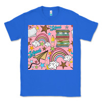 True Royal school with rainbow seamless pattern Classic Tee - BundleAndBundleShop