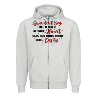 Dove Grey grandchildren fill a space in your heart Zipper Hoodie - MaliasSmallBusiness