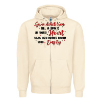 Sandshell grandchildren fill a space in your heart Zipper Hoodie - MaliasSmallBusiness