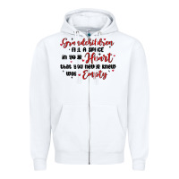 White grandchildren fill a space in your heart Zipper Hoodie - MaliasSmallBusiness