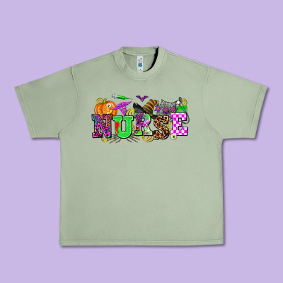 Halloween Nurse Urban Heavy Tee Designed By Adodesignshop