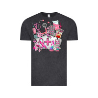 Vintage Black nurse  and cancer Vintage Tee - AdoDesignShop