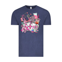 Vintage Denim nurse  and cancer Vintage Tee - AdoDesignShop