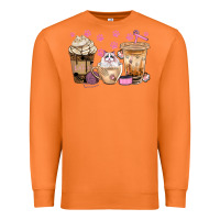 Carrot cat coffee cups with paw bbs Premium Sweatshirt - BundleAndBundleShop
