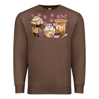 Chestnut cat coffee cups with paw bbs Premium Sweatshirt - BundleAndBundleShop
