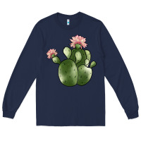 Navy cactus Long Sleeve Tee - JahusDesignShop
