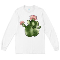 White cactus Long Sleeve Tee - JahusDesignShop