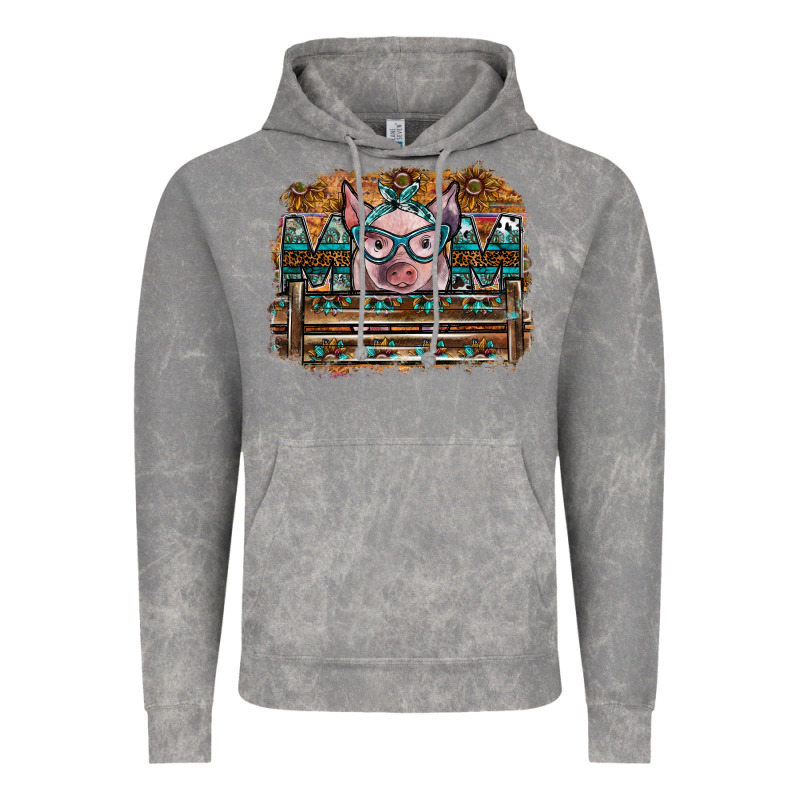 Mom Pig Vintage Hoodie by SublimationCraftShop | Teevron