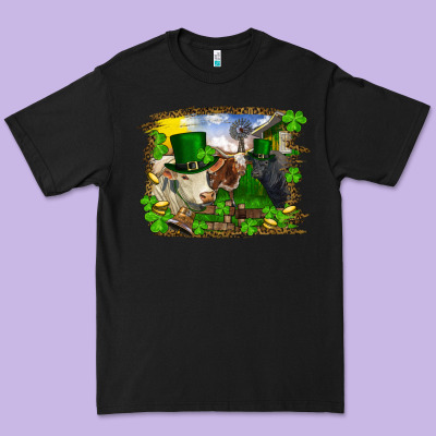 Premium Tee st patricks day cows