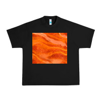 Black orange glitter Urban Heavy Tee - JahusDesignShop