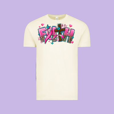 Cancer Faith Cross Vintage Tee Designed By Adodesignshop