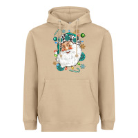 Mushroom Western Santa Christmas Heavyweight Hoodie - NancyCooperArtShop
