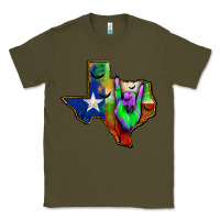 Army Green texas map halloween Classic Tee - JahusDesignShop