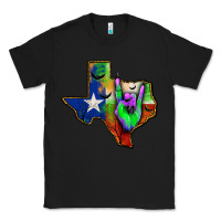 Black texas map halloween Classic Tee - JahusDesignShop