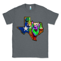 Charcoal Heather texas map halloween Classic Tee - JahusDesignShop