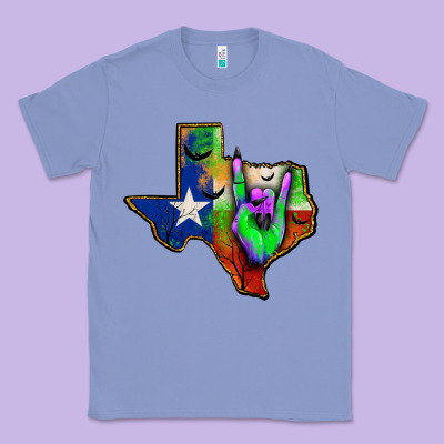 Texas Map Halloween Classic Tee Designed By Jahusdesignshop
