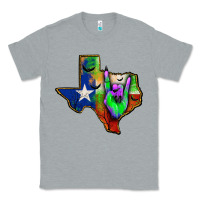 Heather Grey texas map halloween Classic Tee - JahusDesignShop