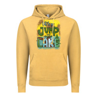 Vintage Mustard let's go jump in the lake Vintage Hoodie - HRA Design Shop