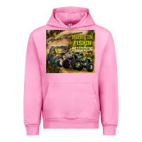 Fuchsia Pink huntin fishin muddin Urban Hoodie - TumblerDesignByShophia