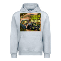Heather Grey huntin fishin muddin Urban Hoodie - TumblerDesignByShophia