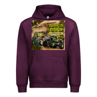 Mauve Wine huntin fishin muddin Urban Hoodie - TumblerDesignByShophia