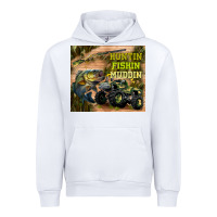 White huntin fishin muddin Urban Hoodie - TumblerDesignByShophia