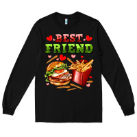 Black best friend hamburger potatoes Long Sleeve Tee - AdoDesignShop