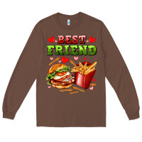 Chestnut best friend hamburger potatoes Long Sleeve Tee - AdoDesignShop