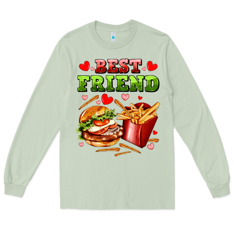 Best Friend Hamburger Potatoes Long Sleeve Tee by AdoDesignShop | Teevron