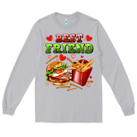 Moon Dust best friend hamburger potatoes Long Sleeve Tee - AdoDesignShop
