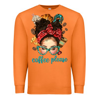 Carrot coffee please messy bun with coffee bean bbs Premium Sweatshirt - BundleAndBundleShop