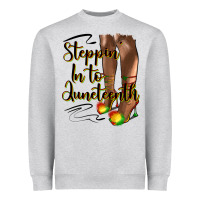 Steppin' In To Juneteenth Heels Heavyweight Sweatshirt | Teevron