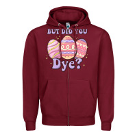 Burgundy but did you dye Zipper Hoodie - MaliasSmallBusiness
