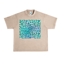 French Oak turquoise leopard glitter Urban Heavy Tee - JahusDesignShop