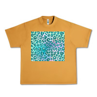 Peanut Butter turquoise leopard glitter Urban Heavy Tee - JahusDesignShop