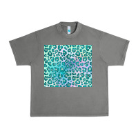 Tornado turquoise leopard glitter Urban Heavy Tee - JahusDesignShop