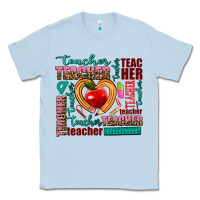 Dusty Blue teacher Classic Tee - AdoDesignShop