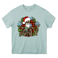 Arona Santa skeleton christmas Heavy Core Tee - Artiststas