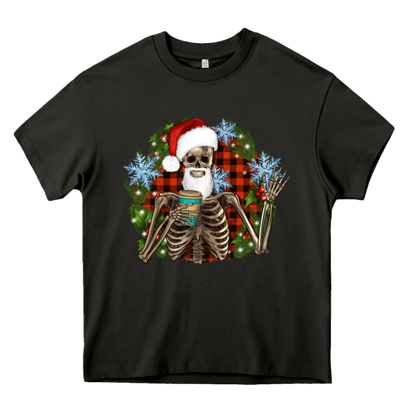 Santa Skeleton Christmas Heavy Core Tee by Artiststas | Teevron
