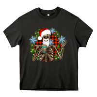 Asphalt Santa skeleton christmas Heavy Core Tee - Artiststas