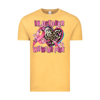Vintage Mustard western leopard  in october we wear pink heart Vintage Tee - AdoDesignShop