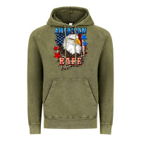 Vintage Olive American Babe  4th of july Vintage Hoodie - CowGirlArtShop