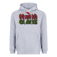 Heather Grey mama claus Heavyweight Hoodie - MaliasSmallBusiness