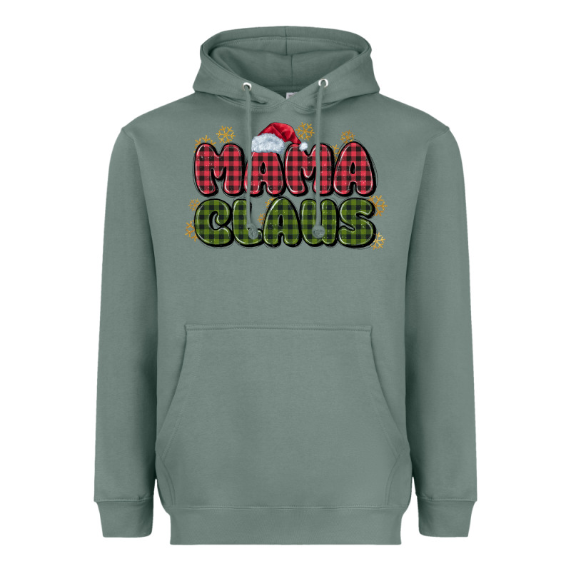 Mama Claus Heavyweight Hoodie by MaliasSmallBusiness | Teevron